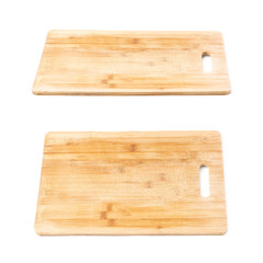 Wooden cutting board isolated