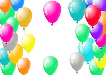 Festive balloons background