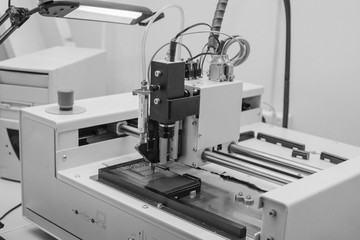 microchip production factory