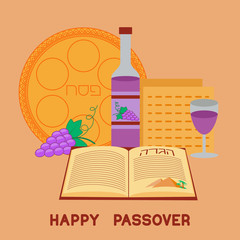 Happy Passover background.