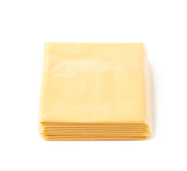 Pile of precessed cheese slices