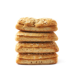 White bread buns composition