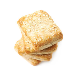 White bread buns composition
