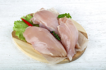 Raw chicken breast