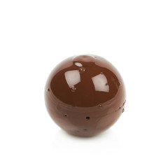 Chocolate ball candy isolated
