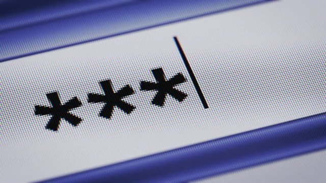 Password on a screen