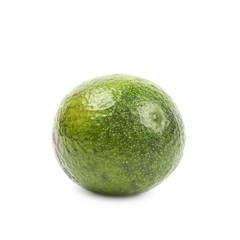 Spotted ripe avocado fruit isolated