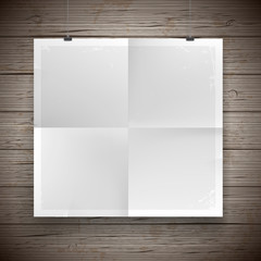 Blank paper poster vintage background