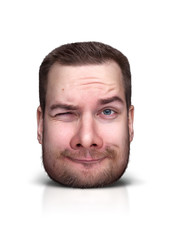 Obraz premium Funny cartoon portrait