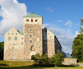 Fototapeta na wymiar Medieval castle in Turku, Finland