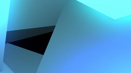 3D Illustration, abstract composition