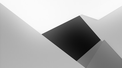 3D Illustration, abstract composition