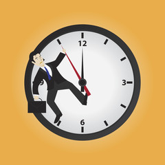 businessman stopping timetime.