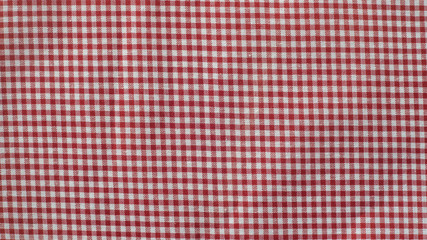 red and white checked material