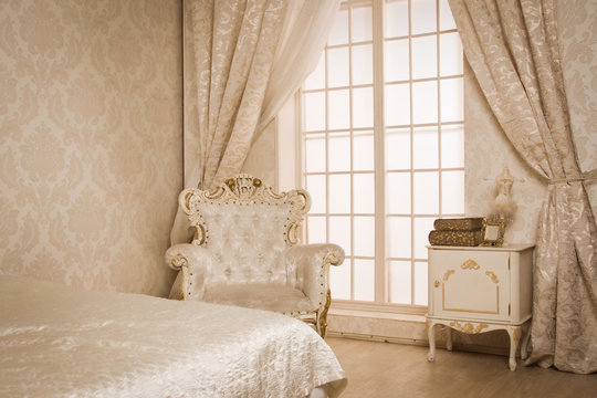 Interior Of A Vintage Style Bedroom