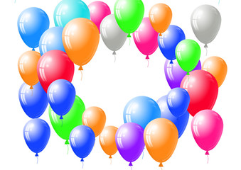 Festive balloons background