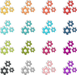 icône rouages engrenage