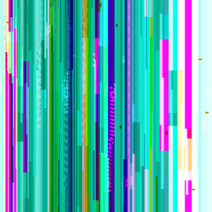 Vector glitch background. Digital image data distortion. Corrupted image vector file. Colorful abstract glitch background. Glitch background of signal error. Digital decay