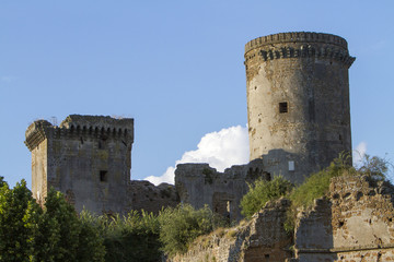 Fototapeta na wymiar Castle of Borgia in Nepi in Italy
