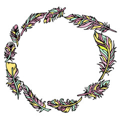 Obraz premium Frame of feathers