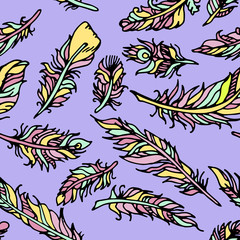 Background of feathers