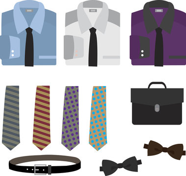 illustration of business clothing.
