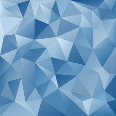 Obraz premium vector abstract irregular polygon background with a triangular pattern in ice blue colors