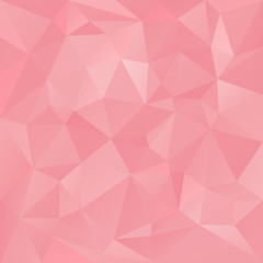 vector abstract irregular polygon background with a triangular pattern in old pink colors