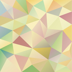 Fototapeta premium vector abstract irregular polygon background with a triangular pattern in pastel colors