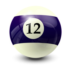 billiard ball 12