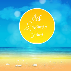 It's Summer Time easy editable