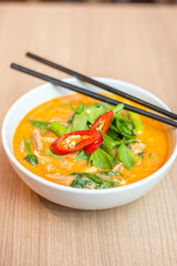 Tom yum noodles.