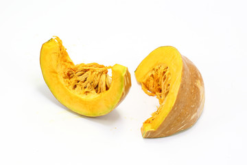 Yellow sweet ripe pumpkin