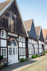 Fachwerkhaus in der Altstadt von Rheda, Nordrhein-Westfalen
