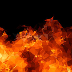 polygon geometric fire background easy editable
