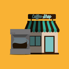 Coffee shop design , vector illustration