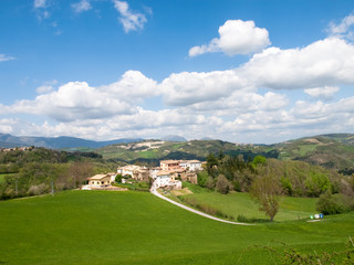 Fototapeta na wymiar Panorama of the Apennine