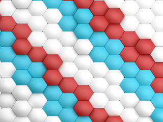 Modern science abstract hexagonal honeycomb geometric shapes.