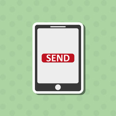 SMS icon design, vector illustration