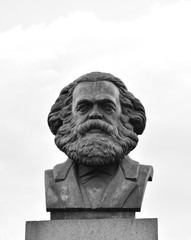 Statue of Karl Marx in St.Petersburg.
