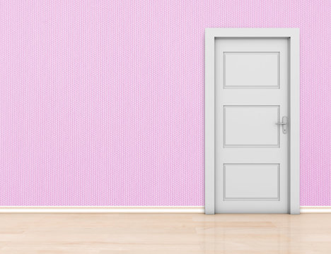Wall and door