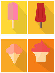  Different ice cream flat design