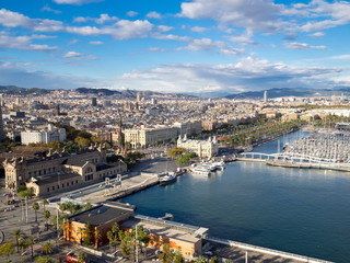 Obraz premium aerial view of Barcelona, Spain