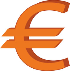 Obraz premium illustration of a euro sign.