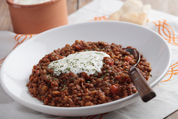 Lentil stew