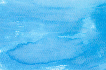 blue watercolor painted background
