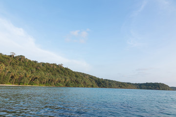 Beach in sunset time on koh kood island