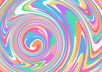 Colorful background of curves and swirls
