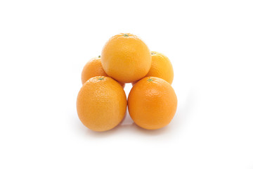 Orange fruit isolated on white background