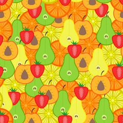 Fruits seamless pattern